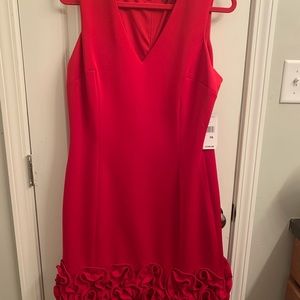 Red Sleeves Dress NWT